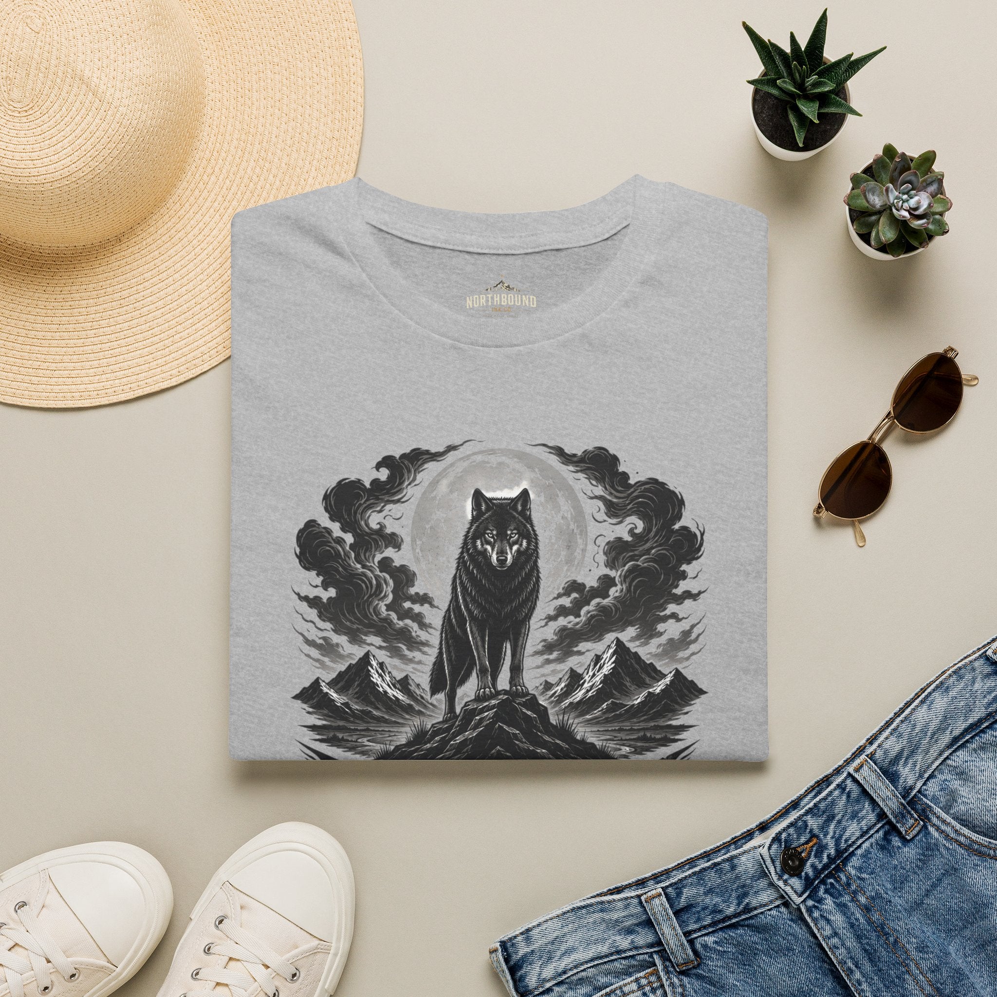 Wolf Moon T-Shirt — 'Wolves Stay Strong' Graphic Tee for Nature & Pack-Loyal Fans