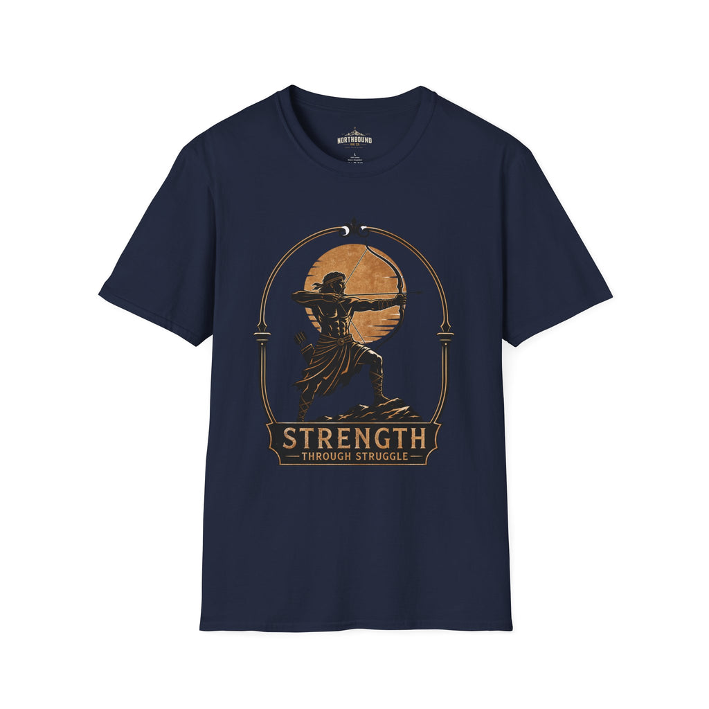 Archer Strength T‑Shirt — 'Strength Through Struggle' Graphic Tee