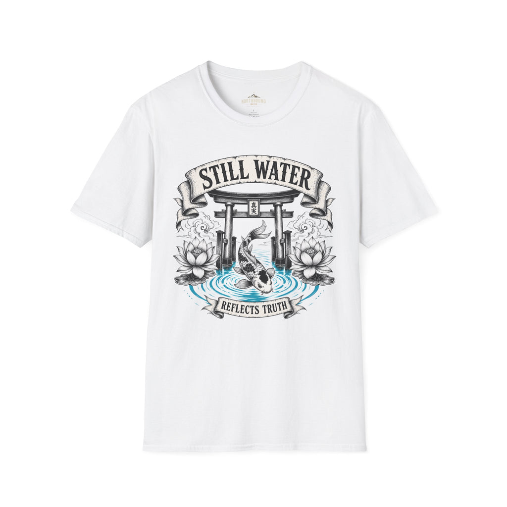 Still Water T-Shirt — Tranquil Koi & Torii Graphic Tee