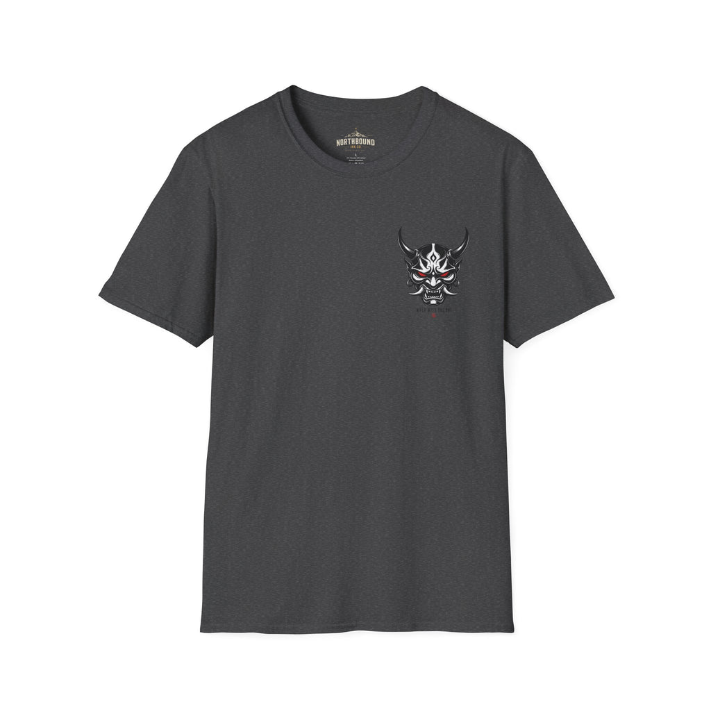 Oni Mask Graphic T‑Shirt — Japanese Demon Skull Tee