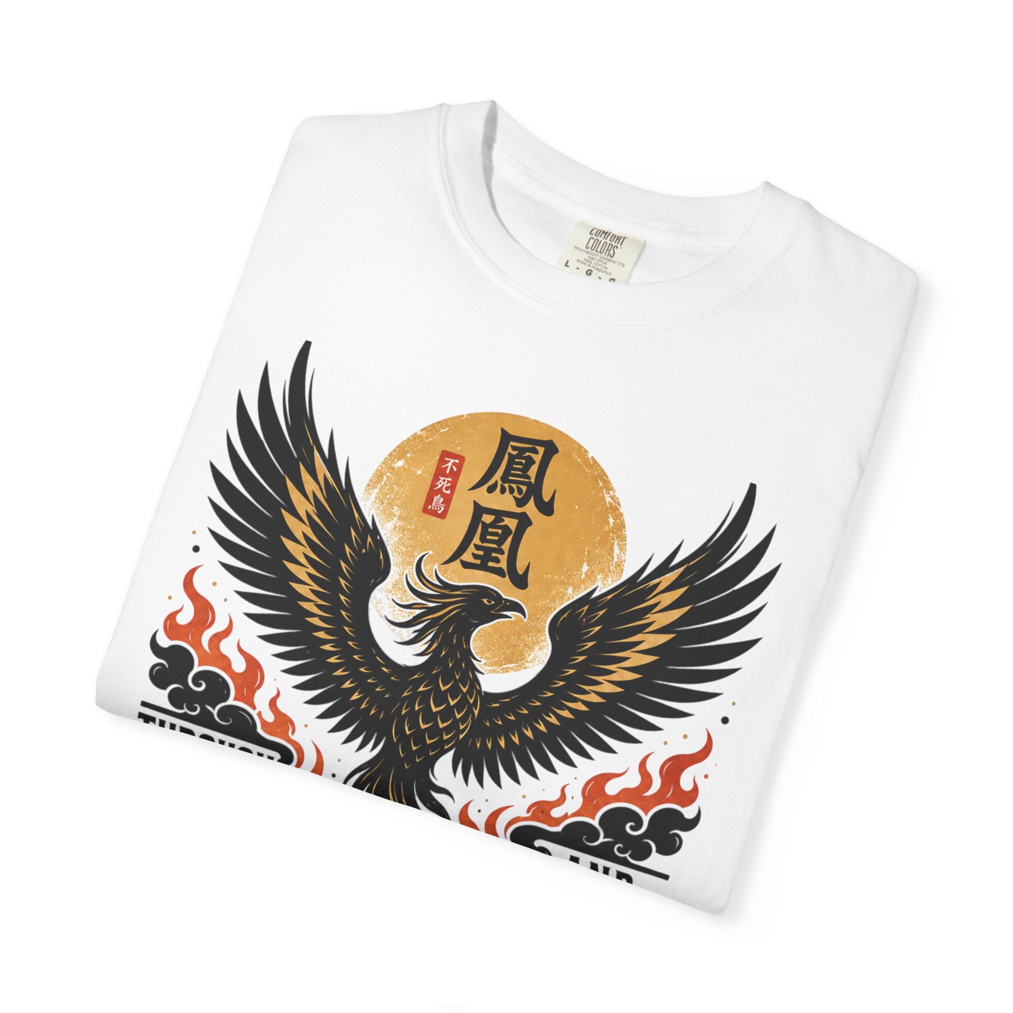 Phoenix Graphic T-Shirt — "Through Fire and Smoke" Inspirational Tee