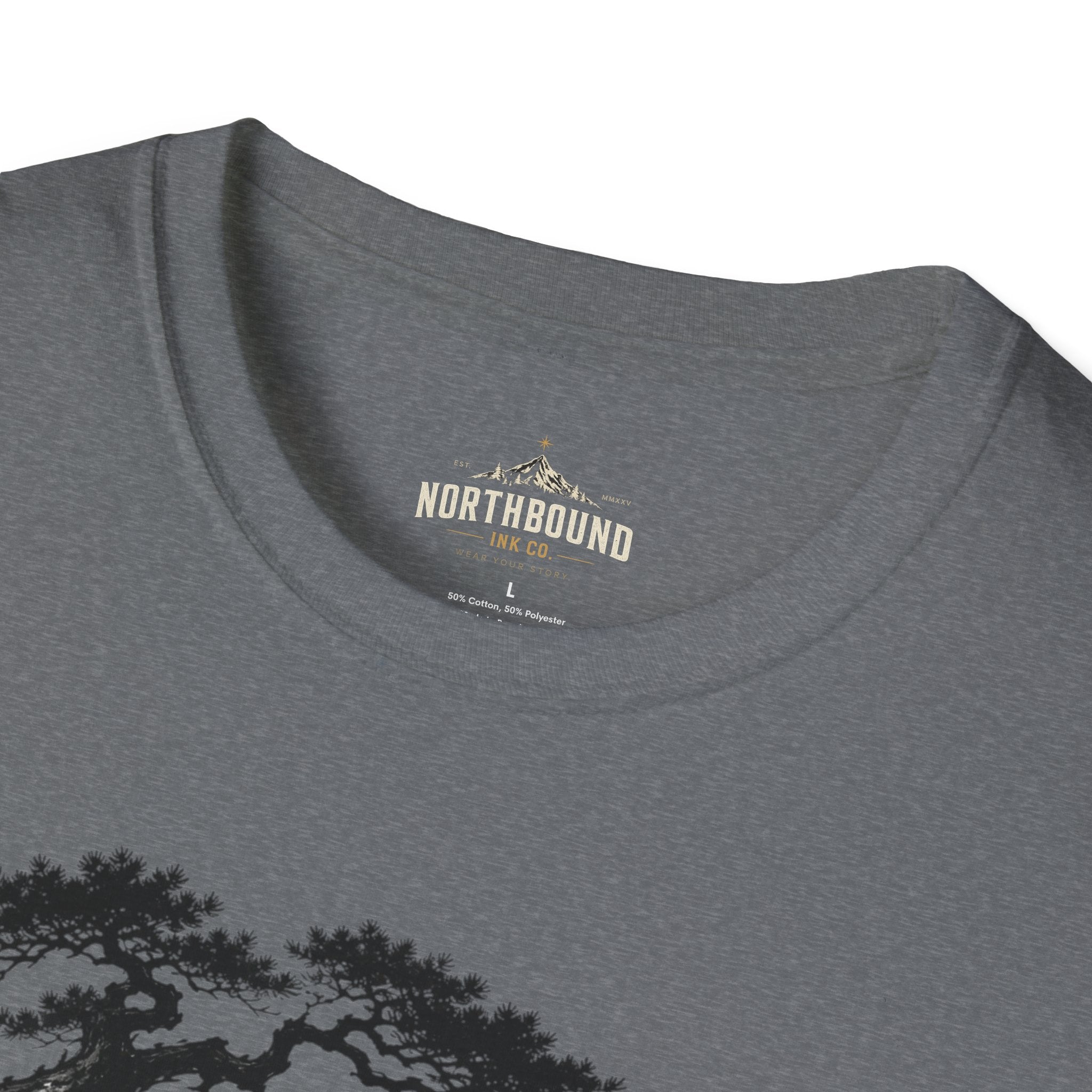 Meditation Zen T-Shirt — 'Silence Is Great Strength' Minimal Bonsai Buddha Tee