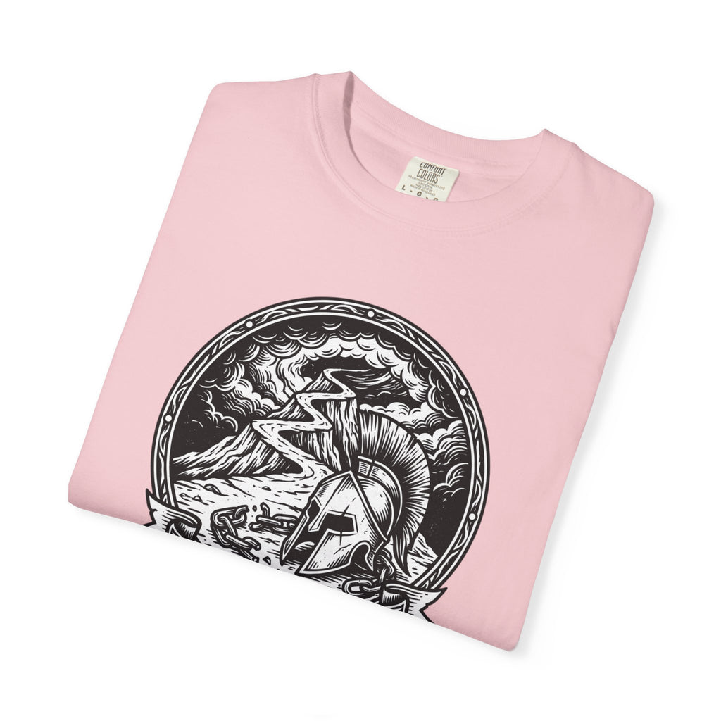 T-Shirt — 'The Obstacle Is The Way' Spartan Helmet Graphic Tee