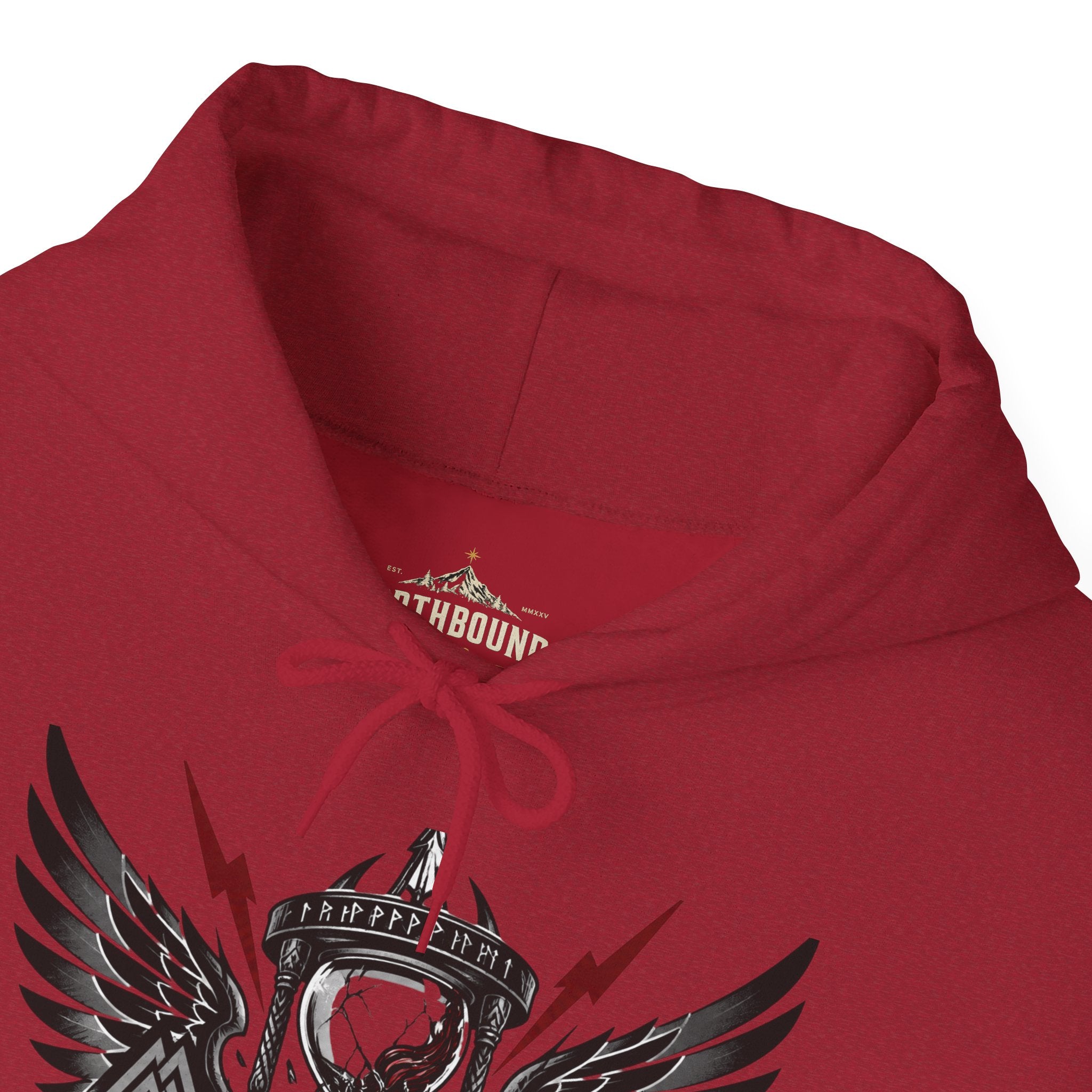 Fear Not Death Hourglass Wings Hoodie — Gothic Inspirational Pullover