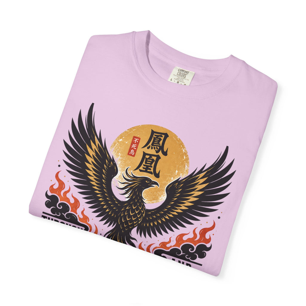 Phoenix Graphic T-Shirt — "Through Fire and Smoke" Inspirational Tee