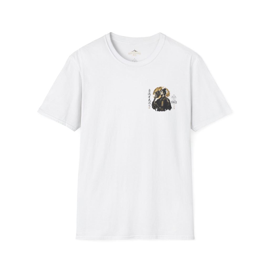 Samurai Portrait T-Shirt — Vintage Japanese Ink Art Tee