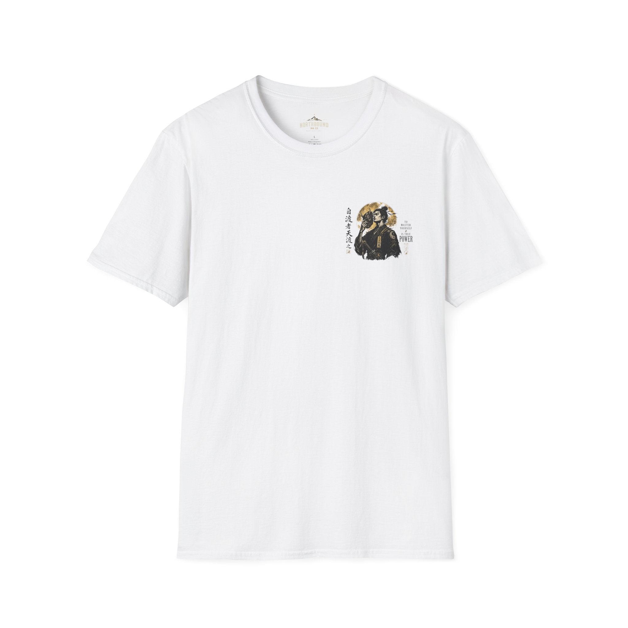 Samurai Portrait T-Shirt — Vintage Japanese Ink Art Tee
