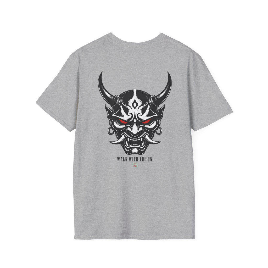 Oni Mask Graphic T‑Shirt — Japanese Demon Skull Tee