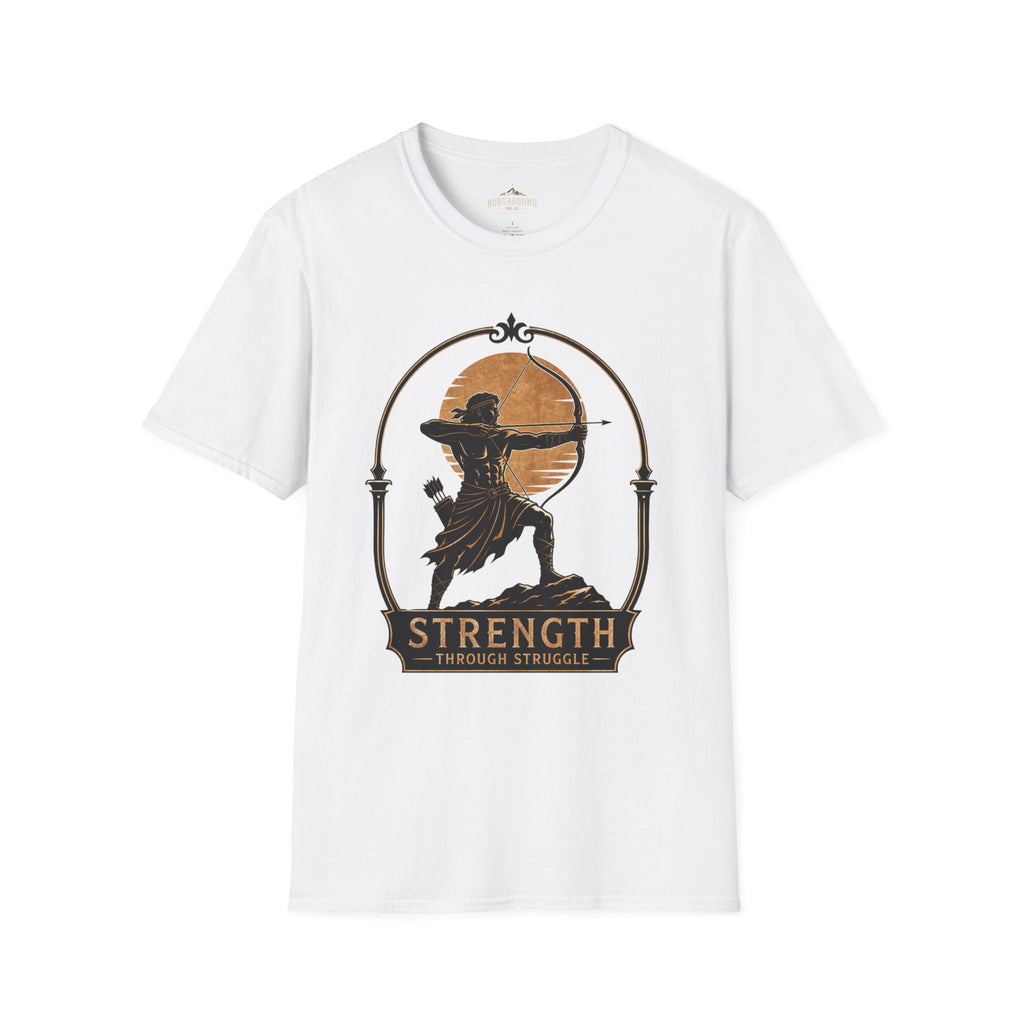 Archer Strength T‑Shirt — 'Strength Through Struggle' Graphic Tee