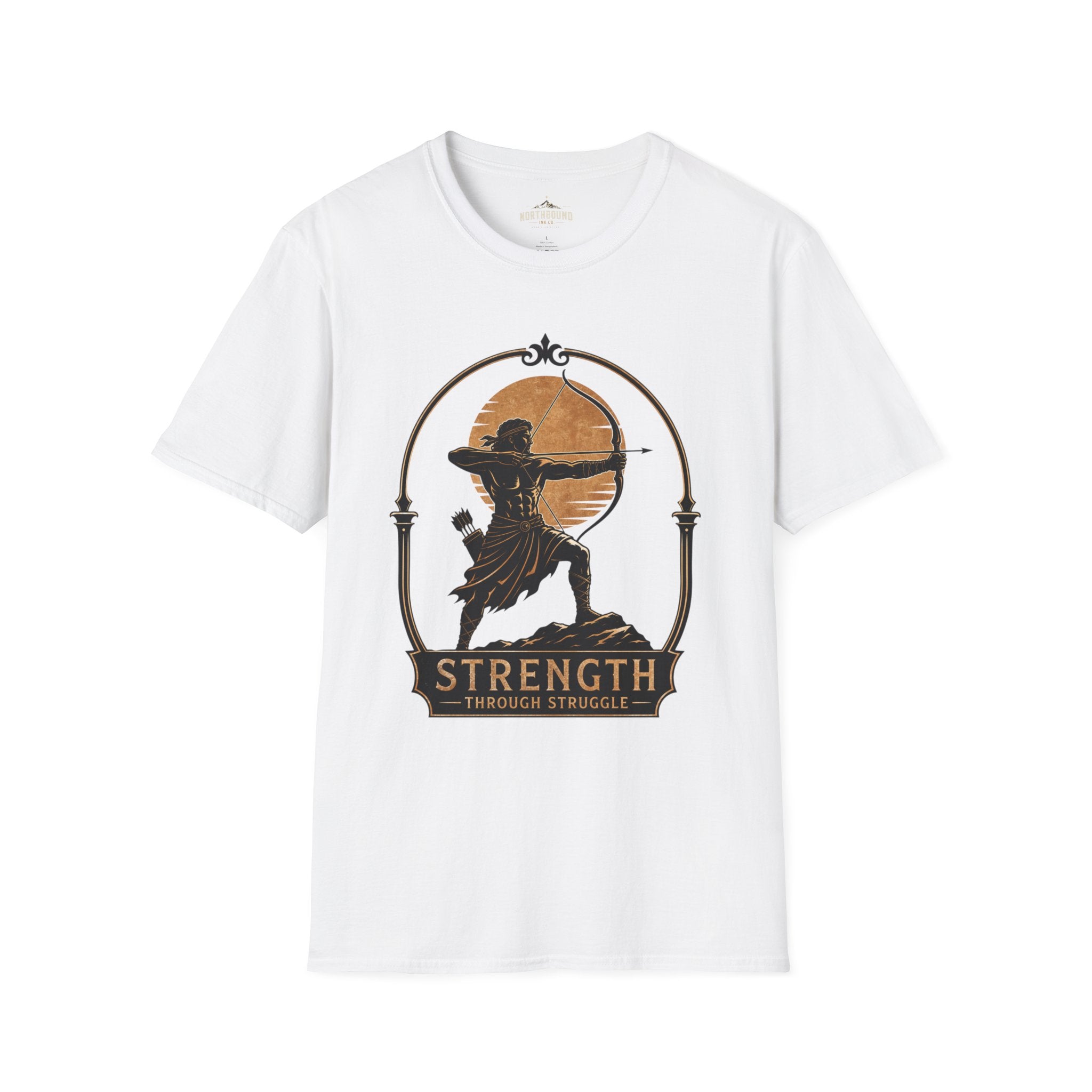 Archer Strength T‑Shirt — 'Strength Through Struggle' Graphic Tee