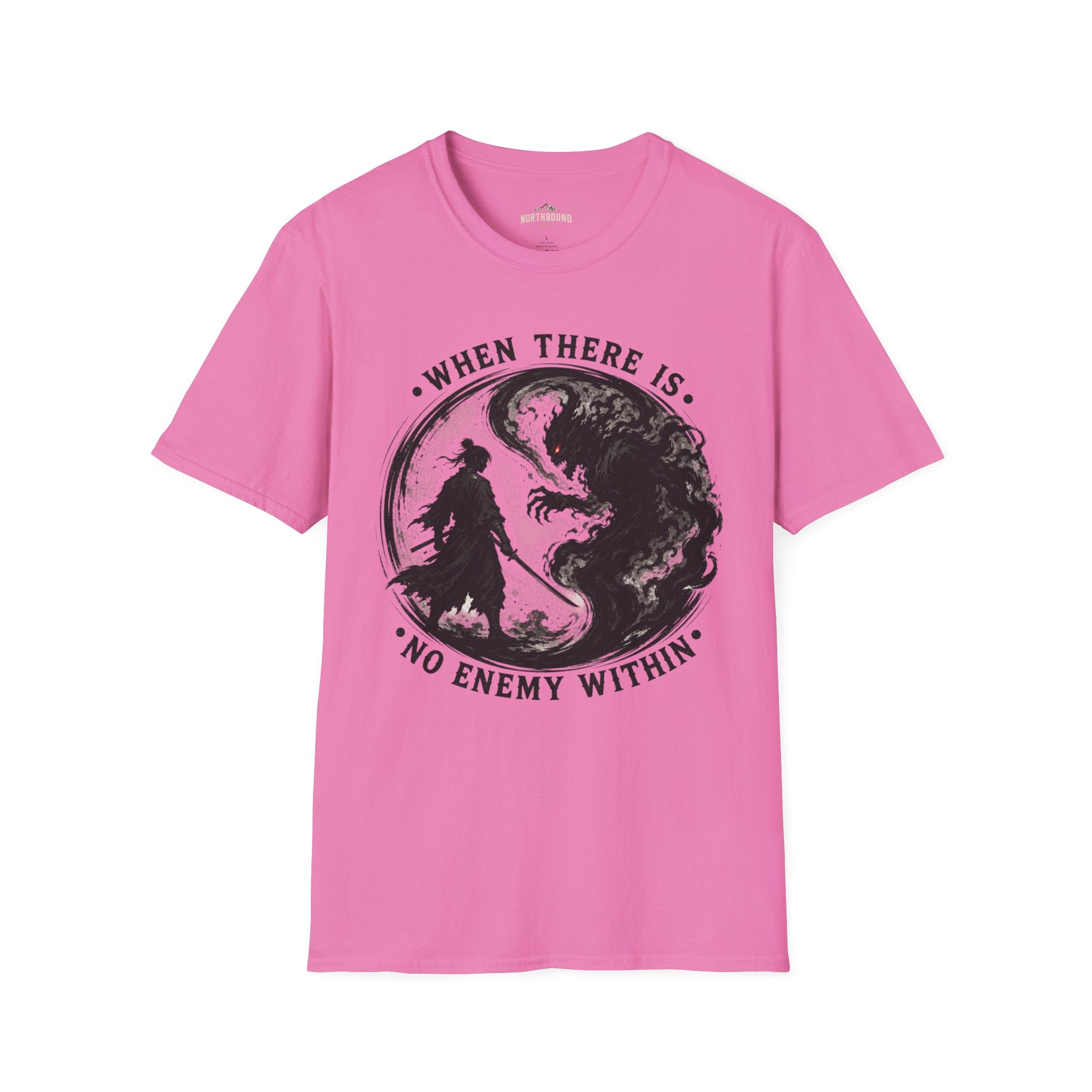 Warrior Yin Yang T-Shirt — "When There Is No Enemy Within" Inspirational Graphic Tee
