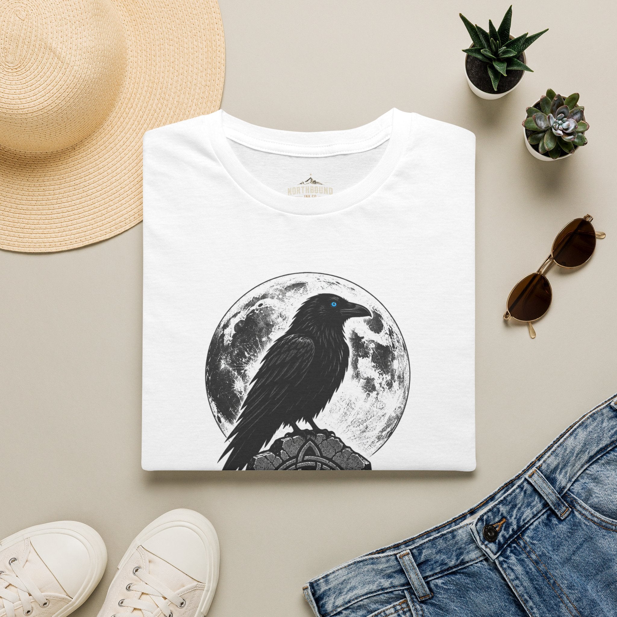 The Raven Knows T-Shirt — Gothic Moon Raven Tee