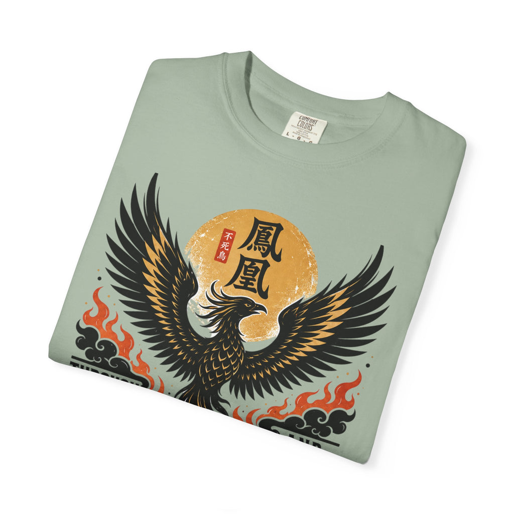 Phoenix Graphic T-Shirt — "Through Fire and Smoke" Inspirational Tee
