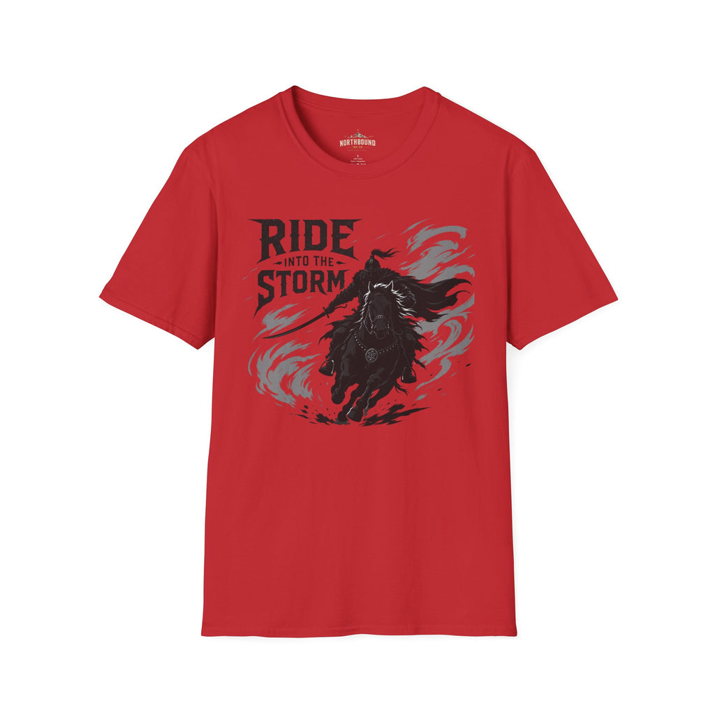 Ride Into The Storm T-Shirt — Dark Rider Graphic Tee