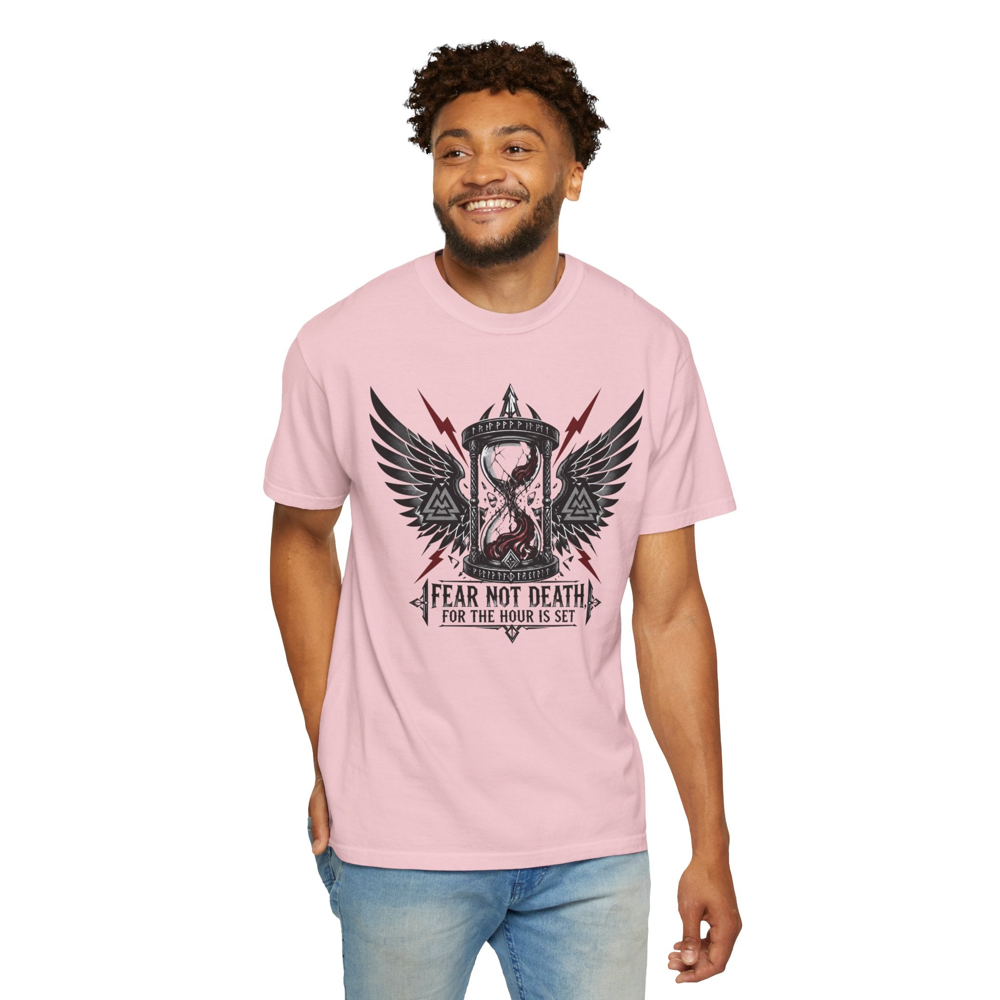 Fear Not Death Hourglass Graphic T-Shirt