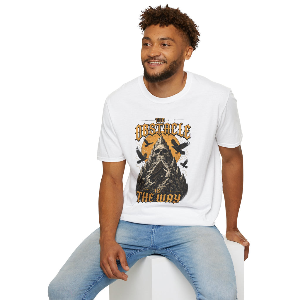 Skull & Crows Tee — "The Obstacle the Way" Vintage Rock T-Shirt