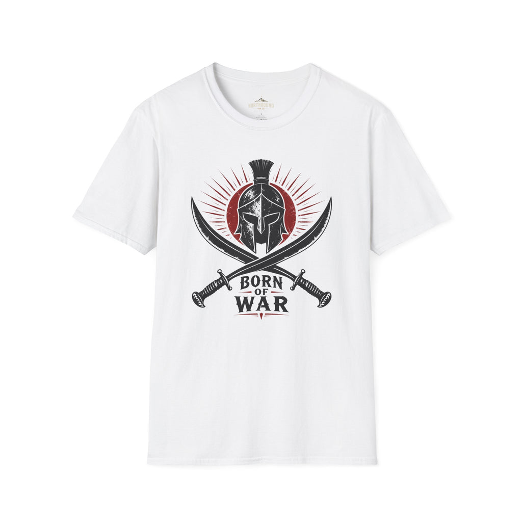 Spartan Helmet T-Shirt — 'Born For War' Warrior Graphic Tee