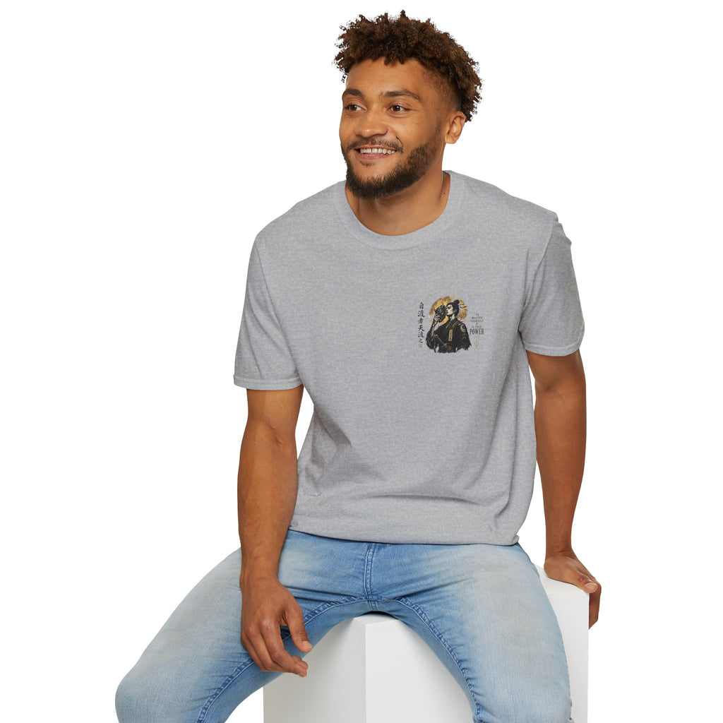Samurai Portrait T-Shirt — Vintage Japanese Ink Art Tee