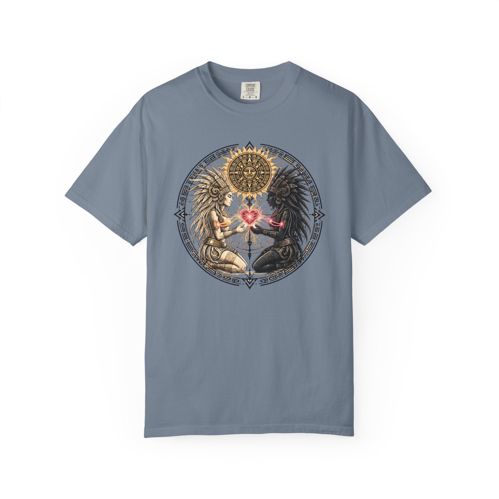 Angel & Demon Heart T-Shirt — Gothic Spiritual Love Illustration