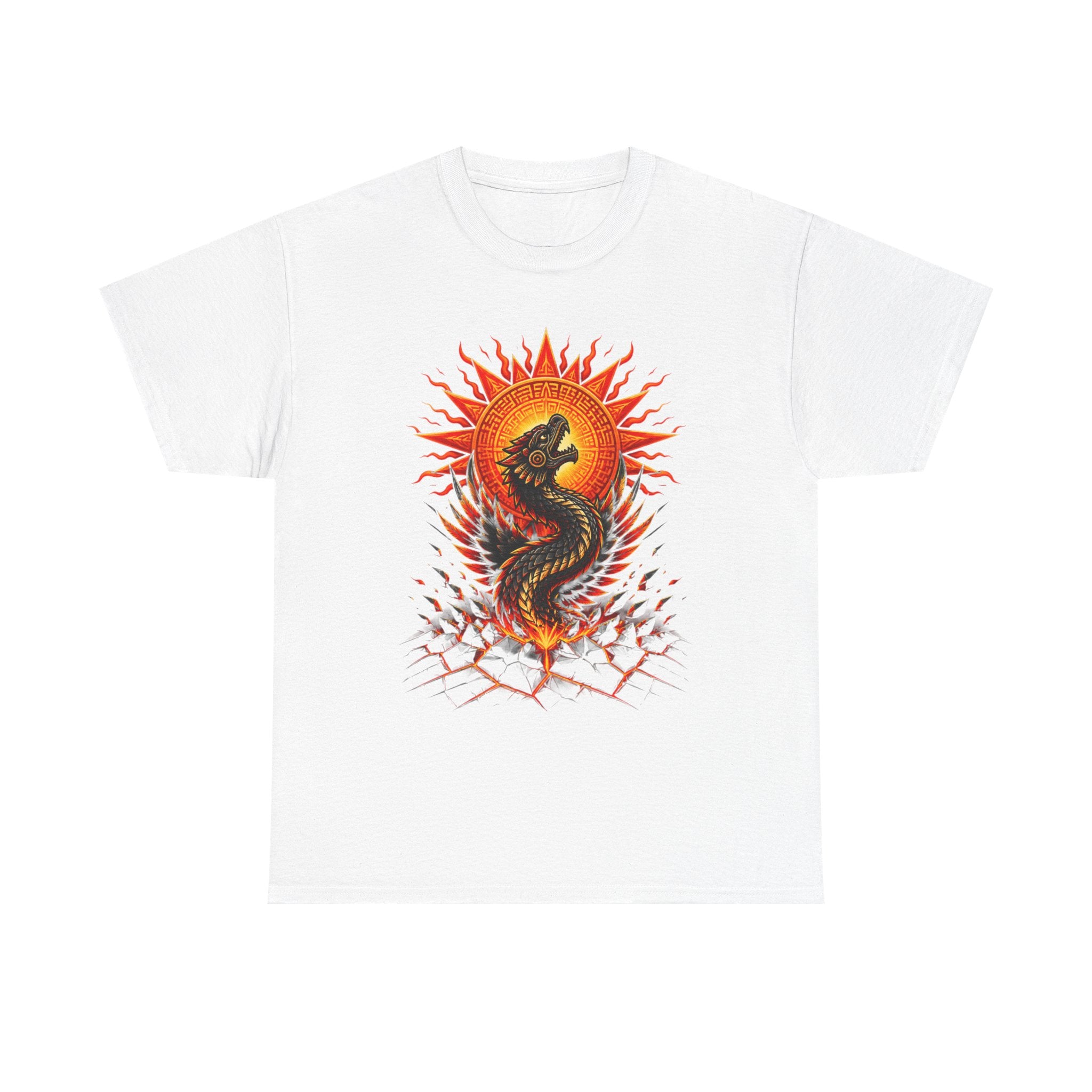 Dragon Sun Tee — Fiery Oriental Dragon Graphic T-Shirt