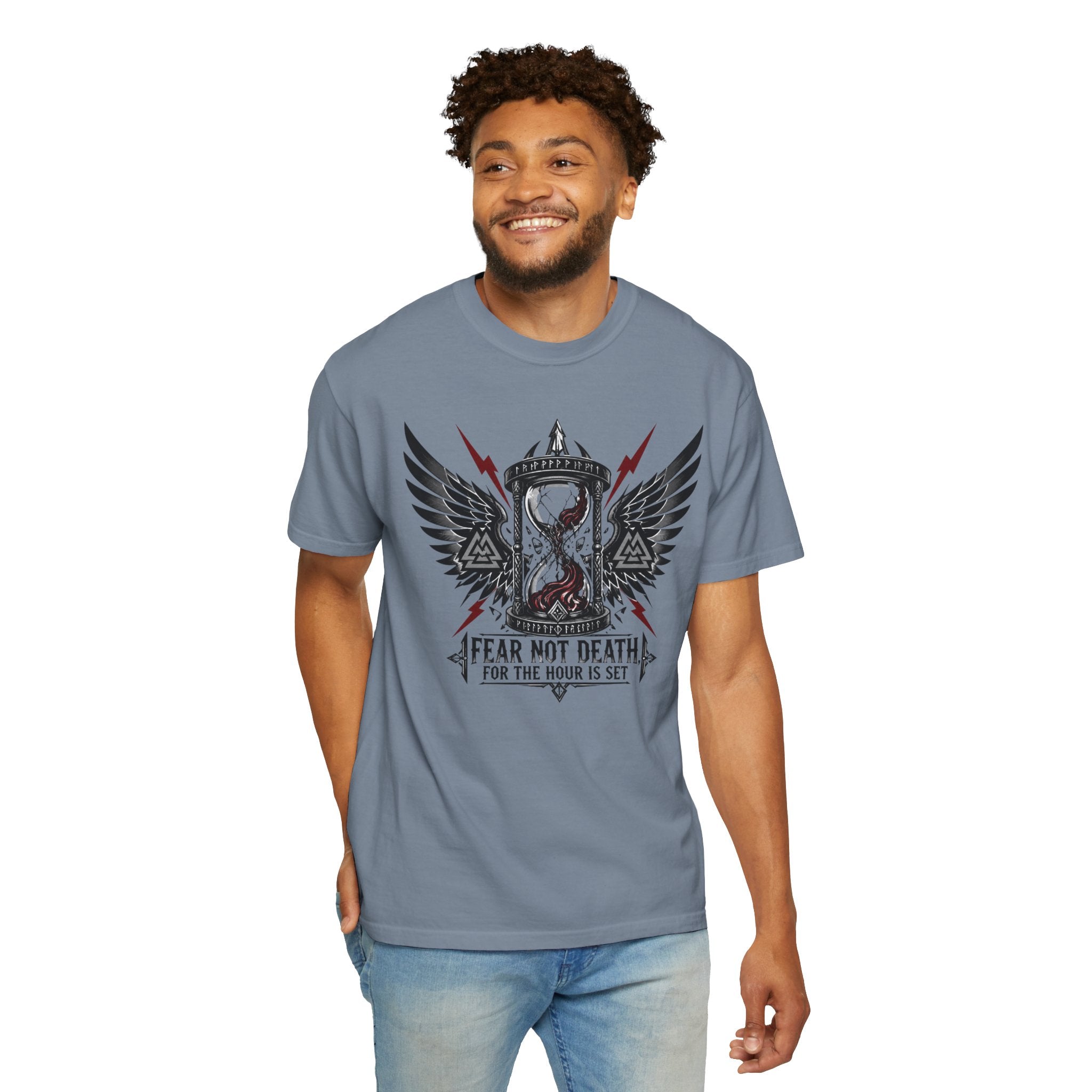 Fear Not Death Hourglass Graphic T-Shirt