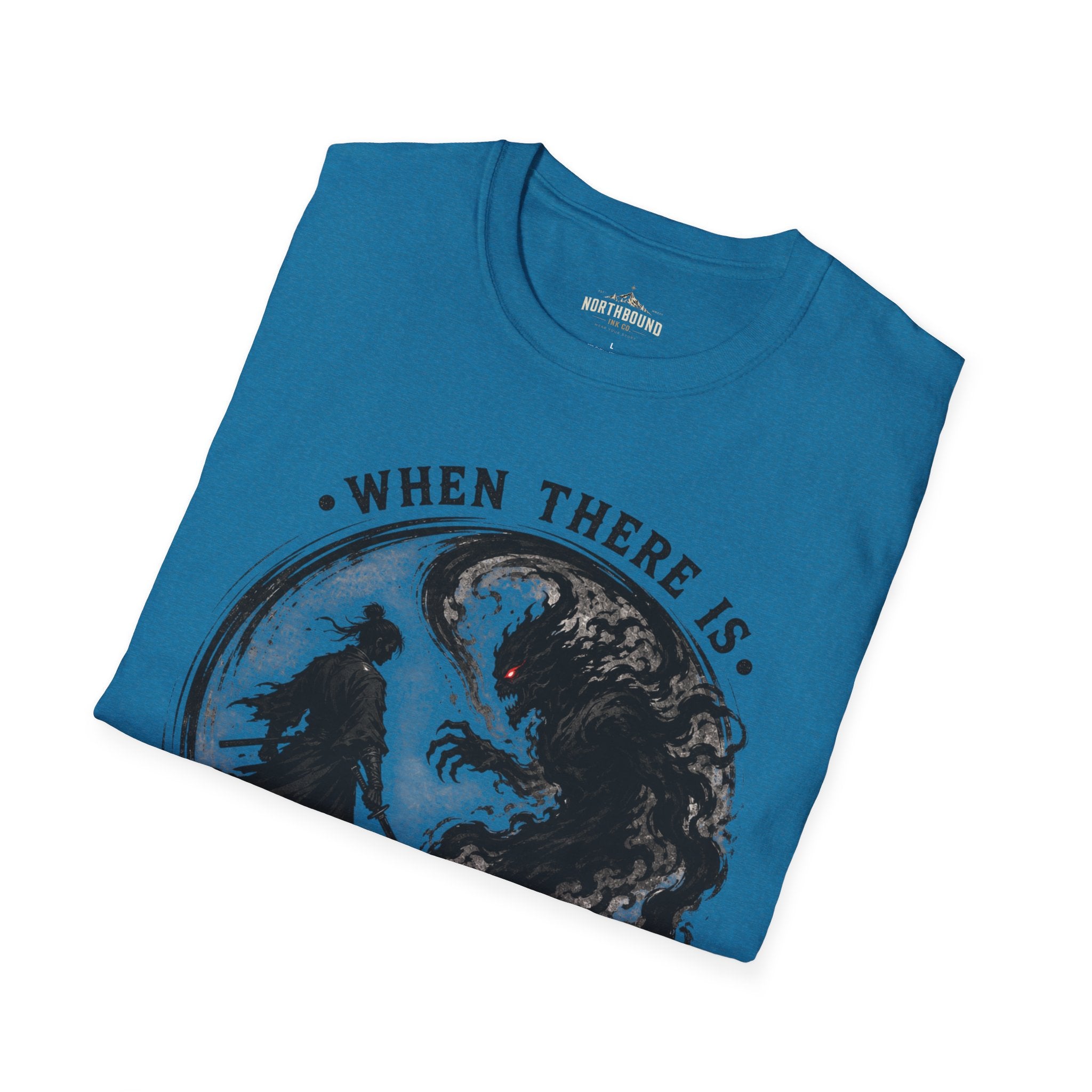 Warrior Yin Yang T-Shirt — "When There Is No Enemy Within" Inspirational Graphic Tee