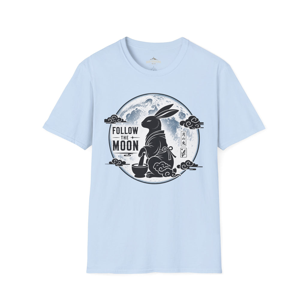 Follow the Moon Rabbit T-Shirt — Lunar Bunny Graphic Tee