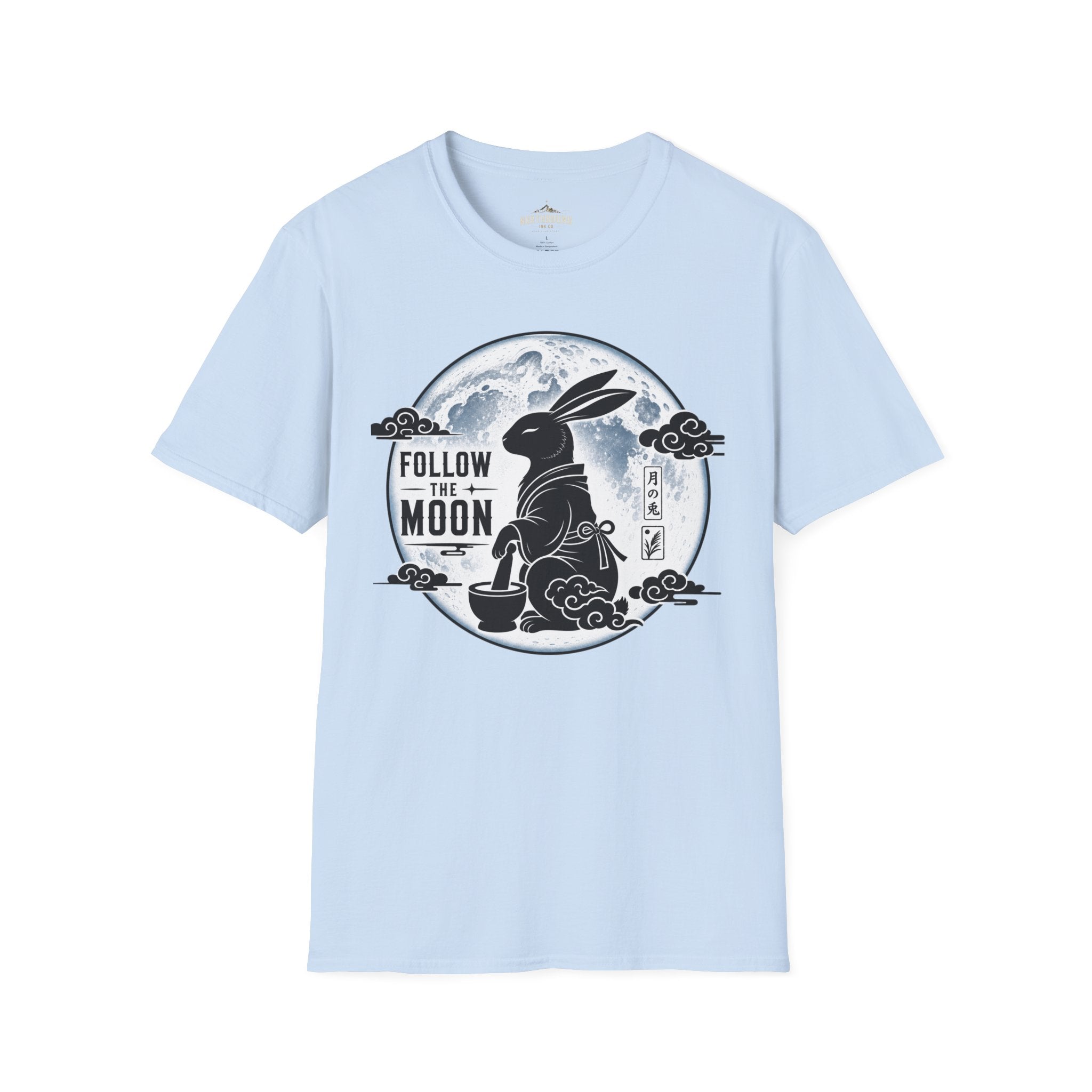 Follow the Moon Rabbit T-Shirt — Lunar Bunny Graphic Tee