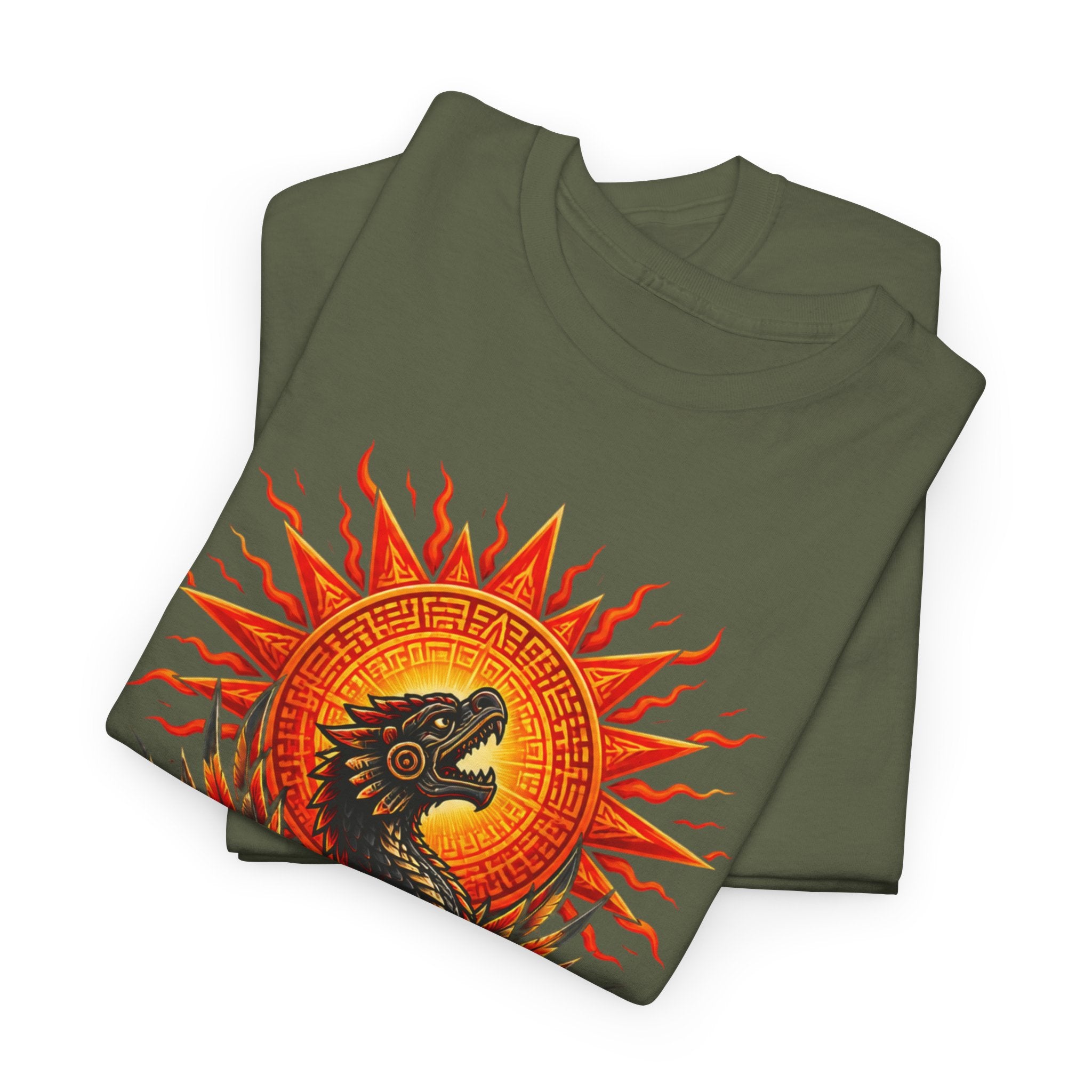 Dragon Sun T-Shirt — Fiery Serpent Graphic Tee