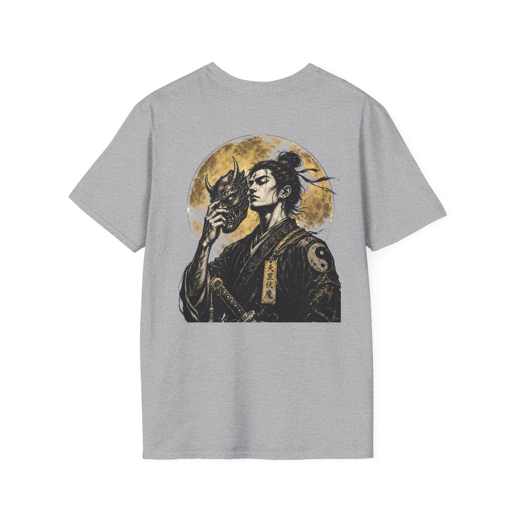 Samurai Portrait T-Shirt — Vintage Japanese Ink Art Tee