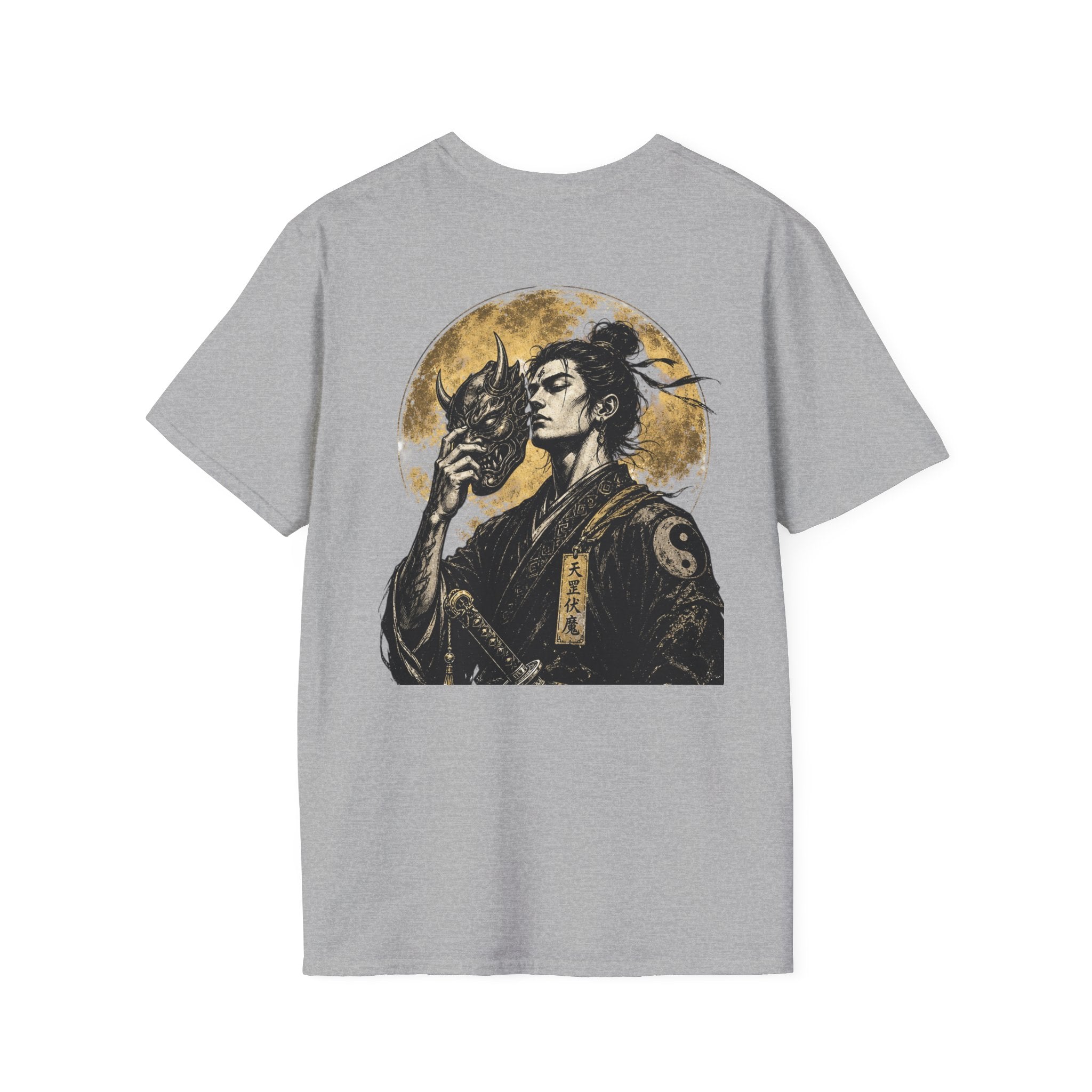 Samurai Portrait T-Shirt — Vintage Japanese Ink Art Tee