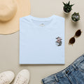 Floral Pocket Cat T‑Shirt — Petite Cherry Blossom Kitten Graphic