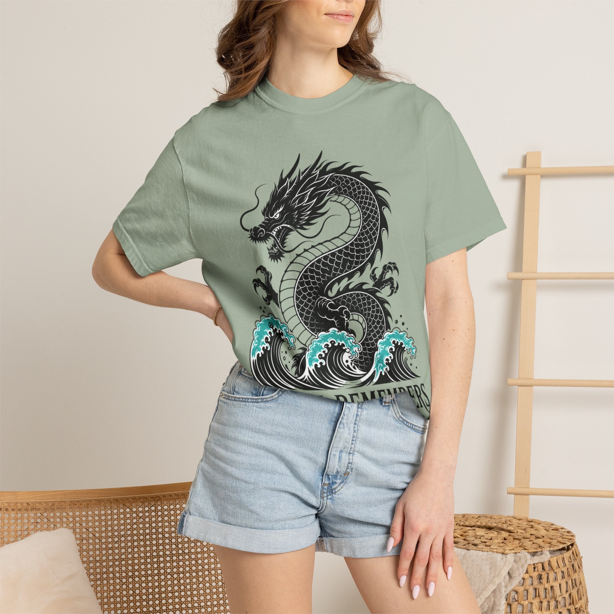 Dragon Wave T‑Shirt — "The Sea Remembers" Nautical Graphic Tee
