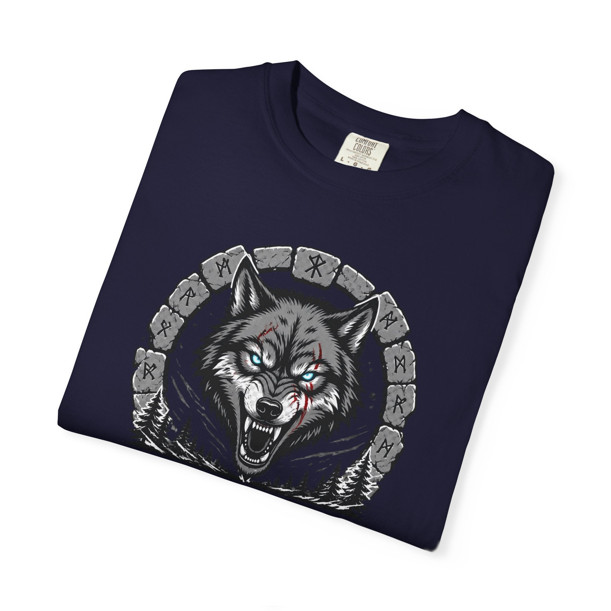 Wolf Head T-Shirt — "Where Wolf Ears Are, Wolf Teeth Are Near" Graphic Tee