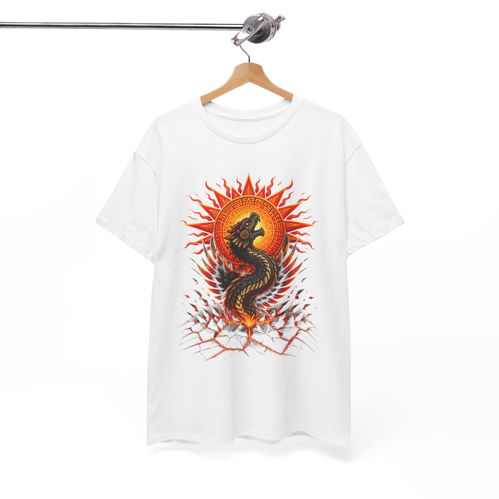 Dragon Sun T-Shirt — Fiery Serpent Graphic Tee