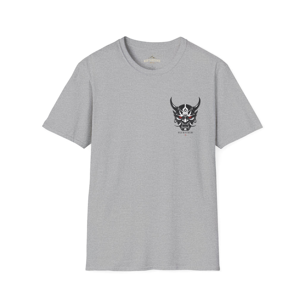 Oni Mask Graphic T‑Shirt — Japanese Demon Skull Tee