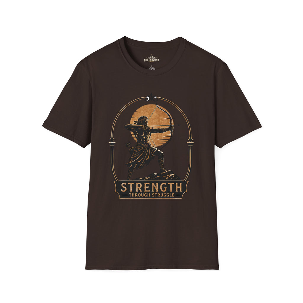 Archer Strength T‑Shirt — 'Strength Through Struggle' Graphic Tee