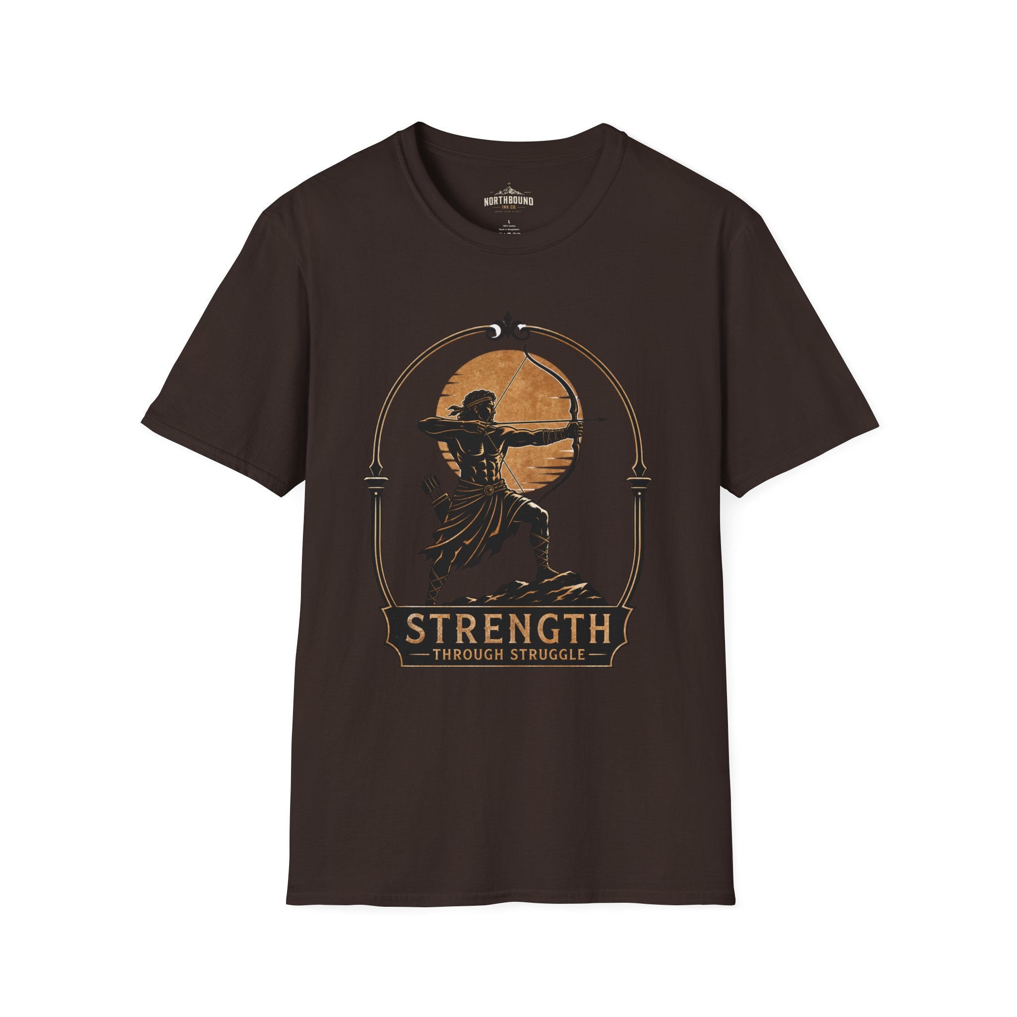 Archer Strength T‑Shirt — 'Strength Through Struggle' Graphic Tee