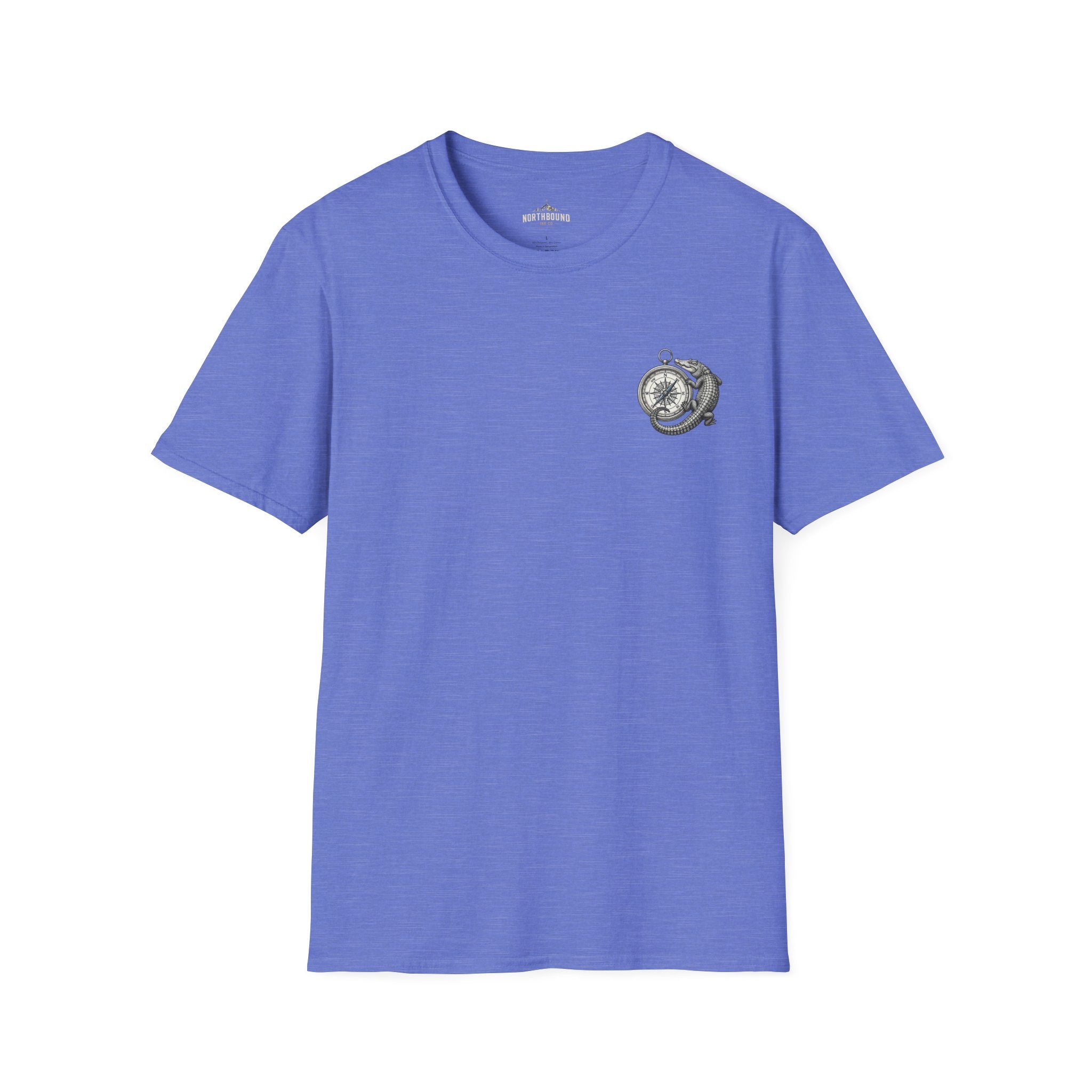 Crocodile & Compass T‑Shirt — Nautical Adventure Graphic Tee