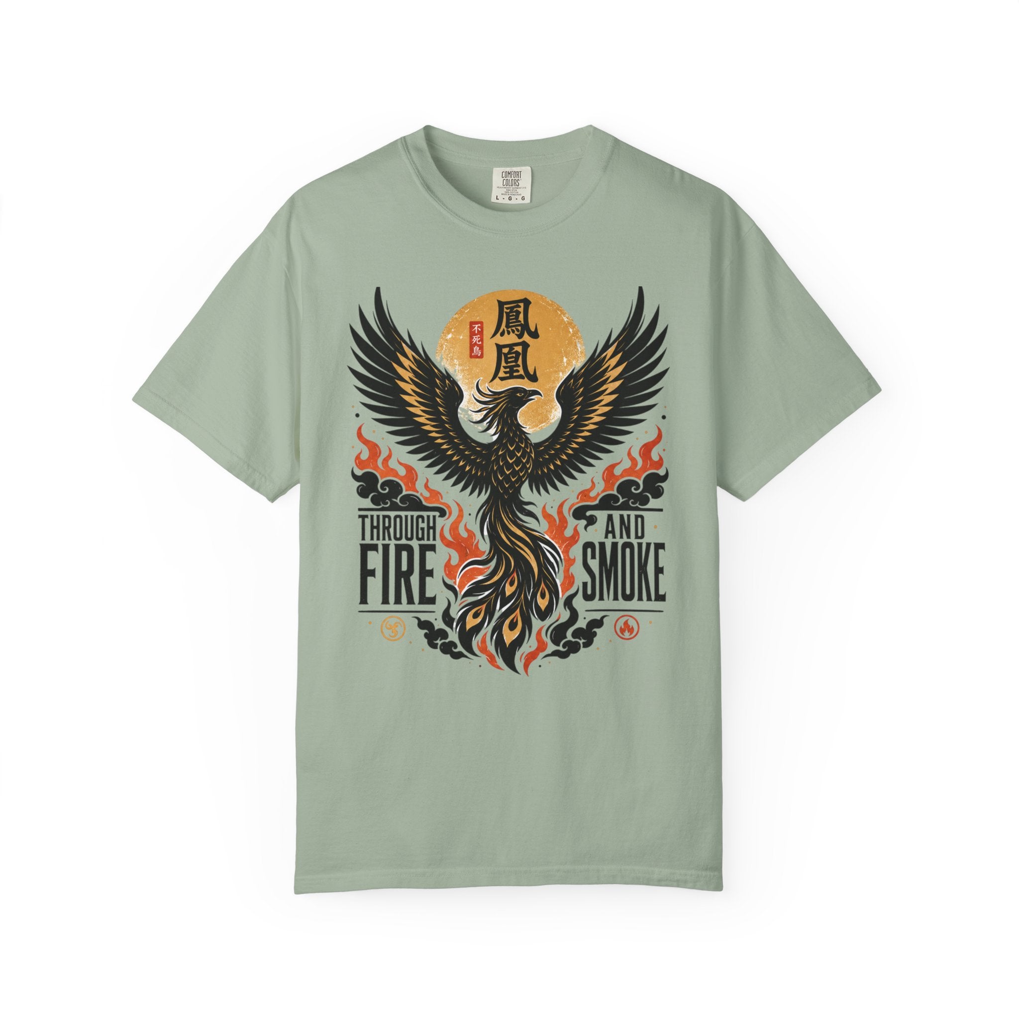 Phoenix Graphic T-Shirt — "Through Fire and Smoke" Inspirational Tee