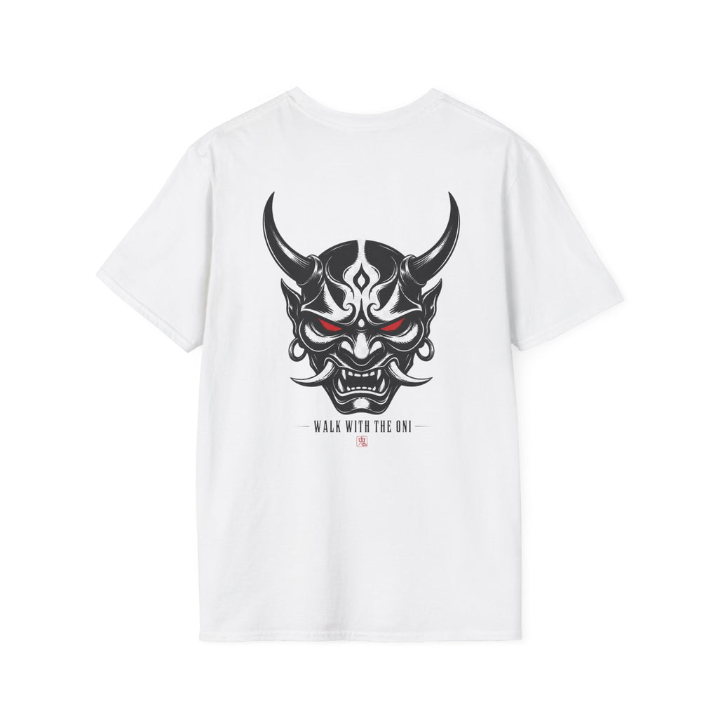 Oni Mask Graphic T‑Shirt — Japanese Demon Skull Tee