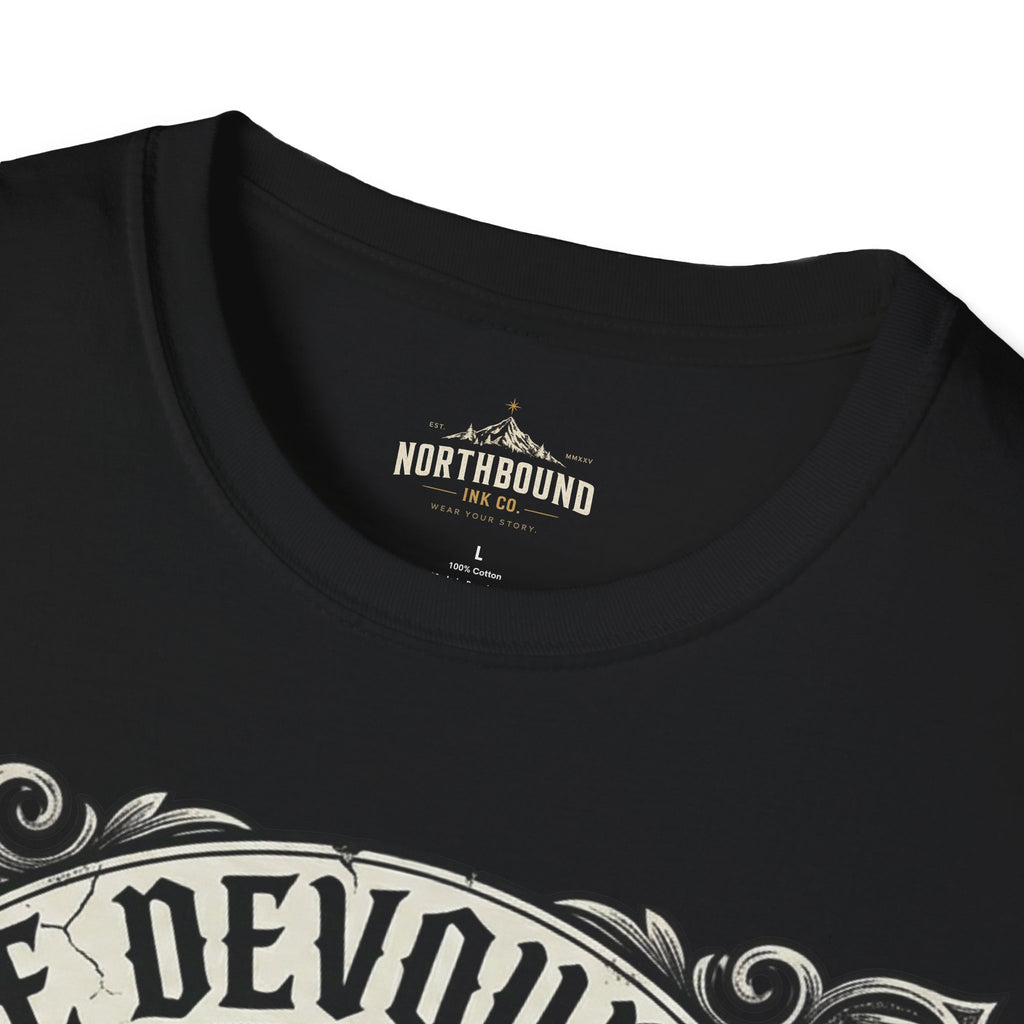 Time Devours All Skull T-Shirt – Vintage Gothic Skull & Pocket Watch Tee