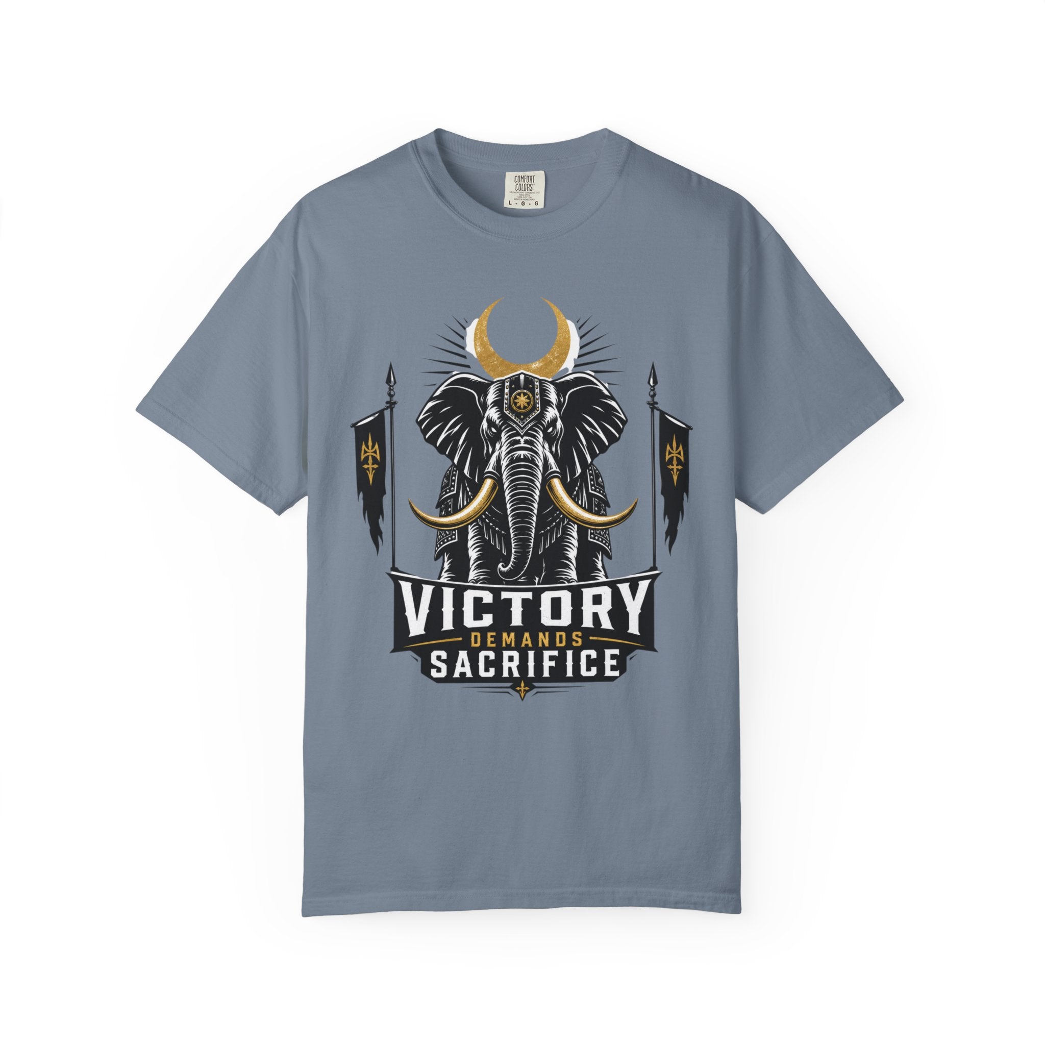 Victory & Sacrifice Elephant T-Shirt — Graphic Warrior Tee