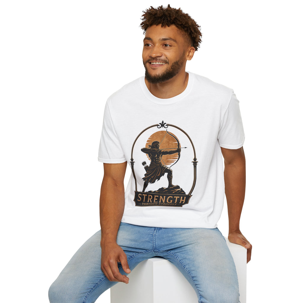 Archer Strength T‑Shirt — 'Strength Through Struggle' Graphic Tee