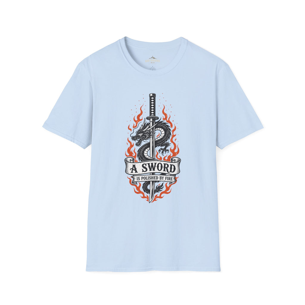 T-Shirt — 'A Sword Is Harder To Forgive' Dragon & Katana Graphic Tee