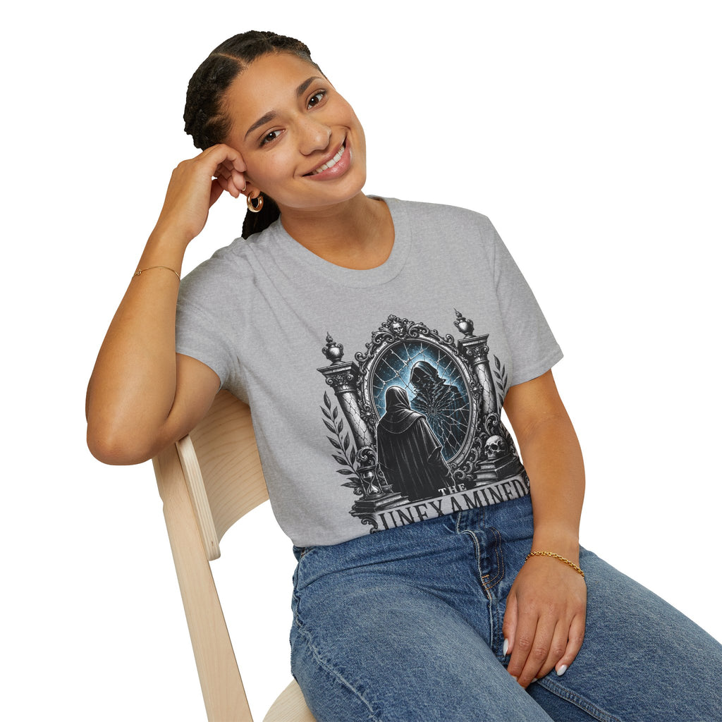 The Unexamined Life T-Shirt — Philosophical Mirror Graphic Tee