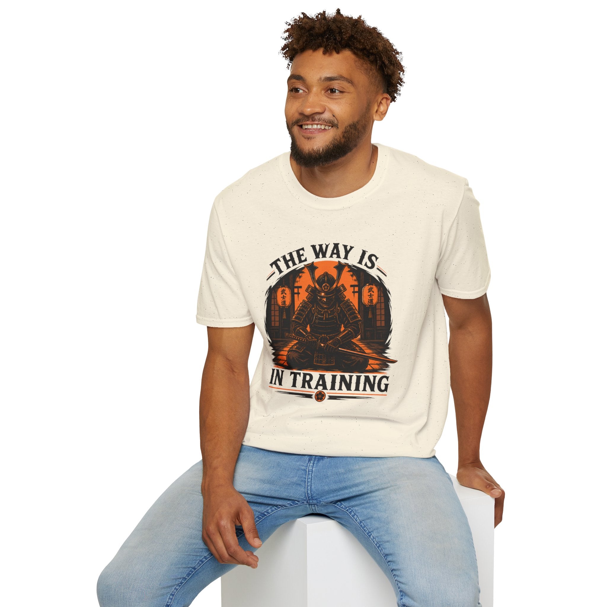 Samurai T-Shirt — “The Way Is In Training” Graphic Tee