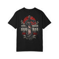 Graphic T-Shirt — "Even Broken Swords Can Kill" Snake & Dagger Back Print