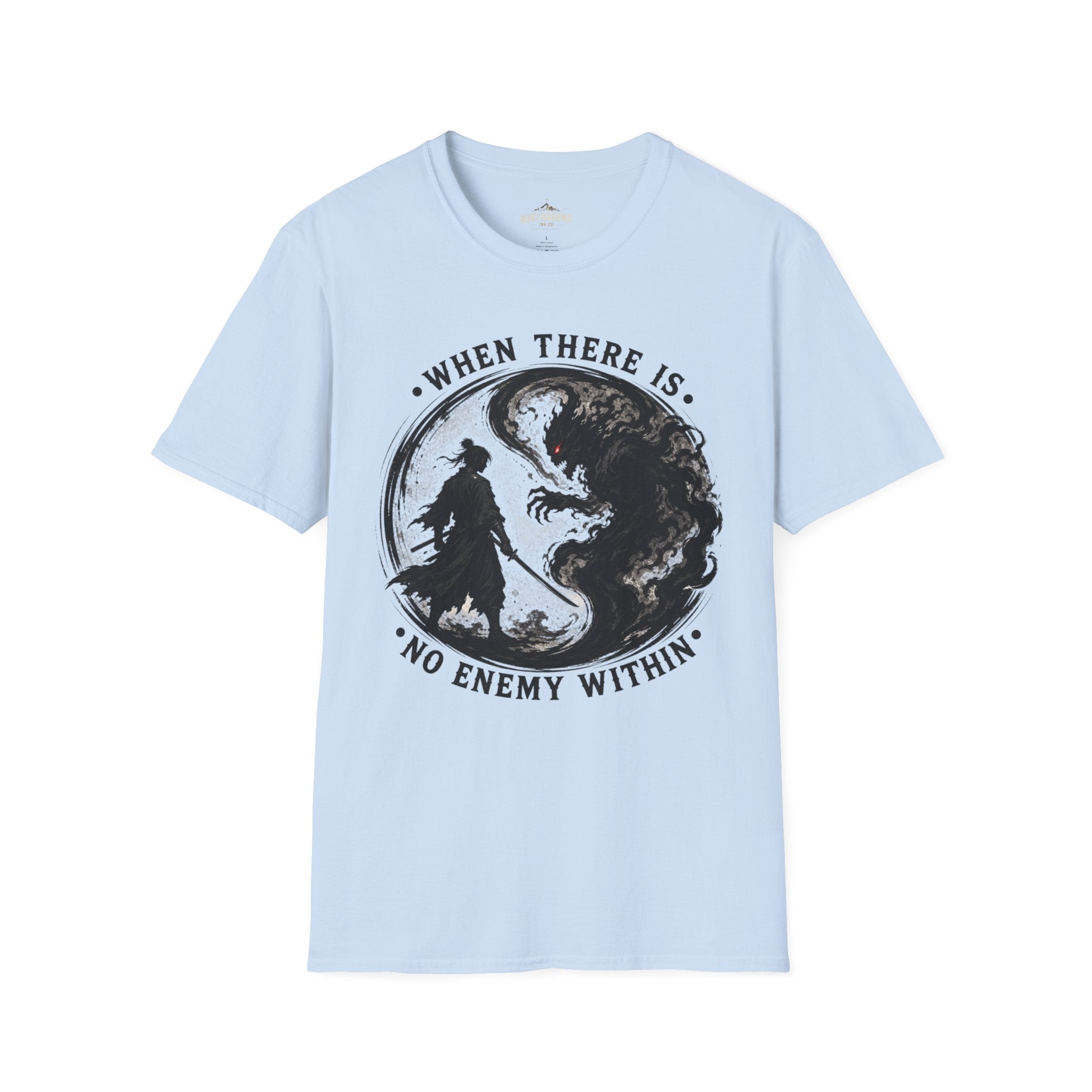 Warrior Yin Yang T-Shirt — "When There Is No Enemy Within" Inspirational Graphic Tee