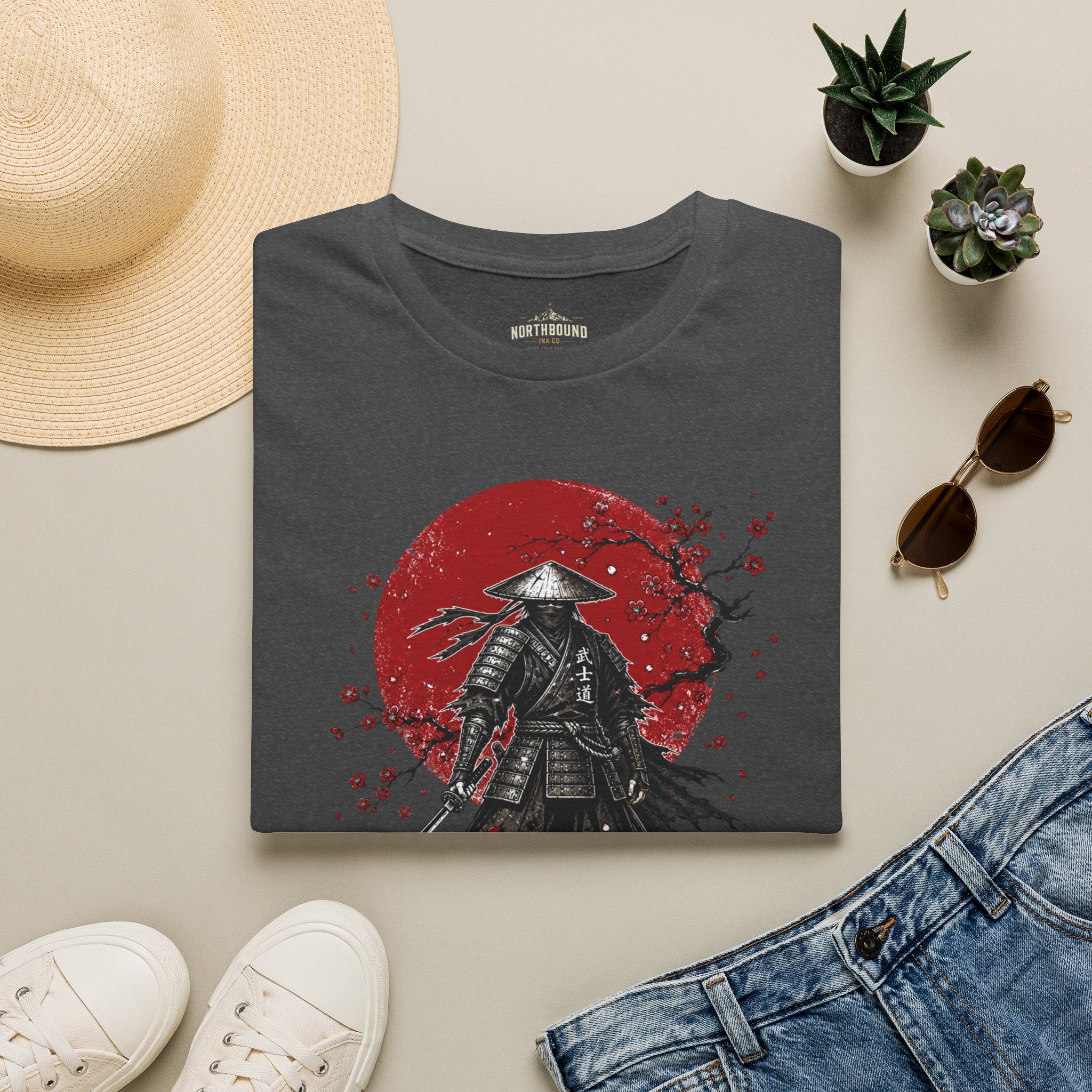 Samurai Death T-Shirt — 'Death Before Dishonor' Graphic Tee